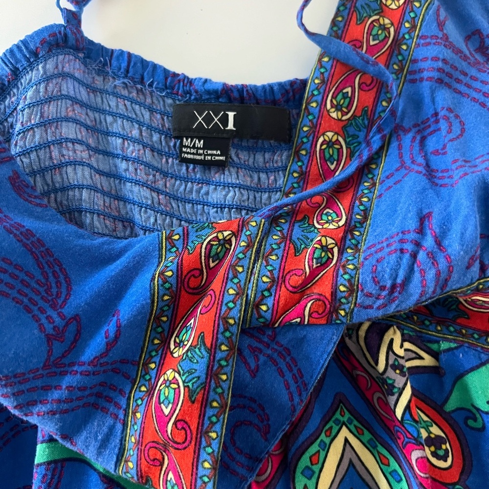 Forever 21 Printed Summer Dress - Picture 3 of 4